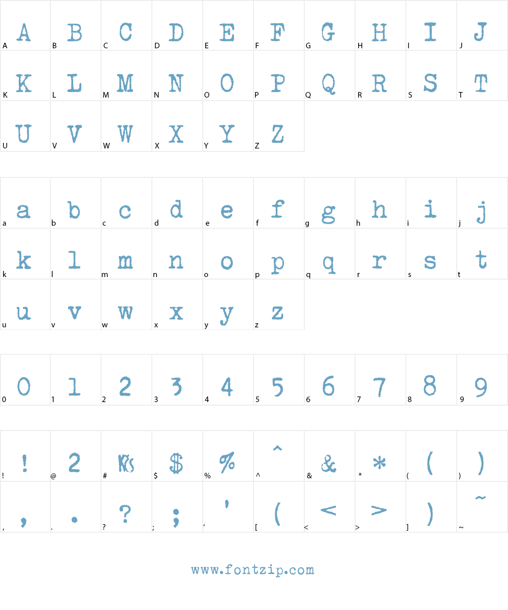Urania Czech Font Character